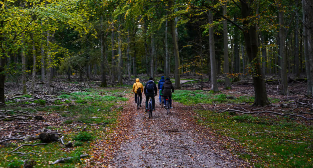 Preparando la ruta en bici